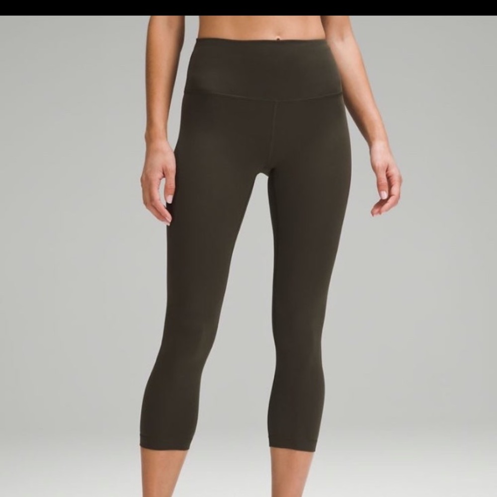Lululemon align 21” EUC dark olive leggings